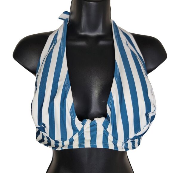 Shapermint Shapermint Essentials Full Coverage Halter Bikini Top Size 4XL - Picture 2 of 6